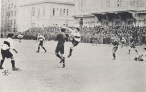 Foto storica derby Sampierdarenese Genoa