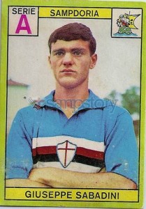 Figurina Calciatori - Edizioni Panini - 1968-69 Sabadini