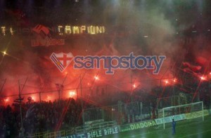 Tifoseria 1991-92 Sampdoria Stella Rossa Belgrado